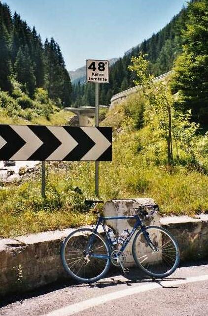 passo Stelvio heeft 48 haarspeldbochten