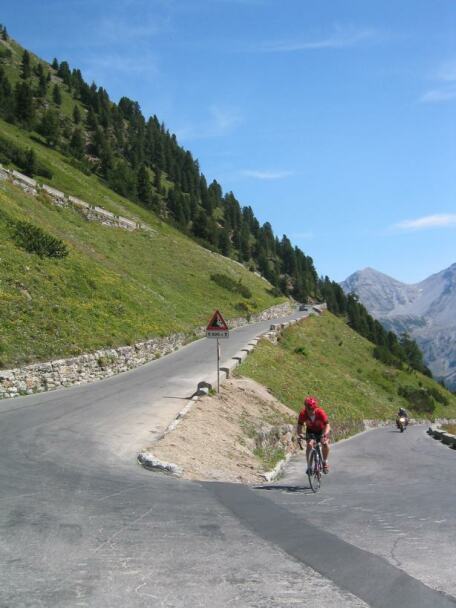 wielrenner op de stelvio