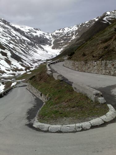 Stelvio view to the top of the pass - klik voor vergroting